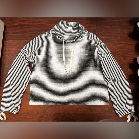Mile(s) by Madewell Funnel Neck Striped Top - Picture 3 of 6